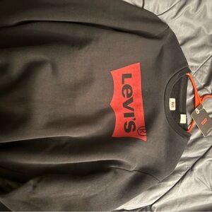 Levi's Black Sweatshirt with Red Logo